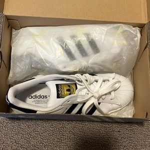 Adidas Superstar J, never been worn and tags are still on.